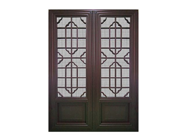 118系列仿古紗窗一體